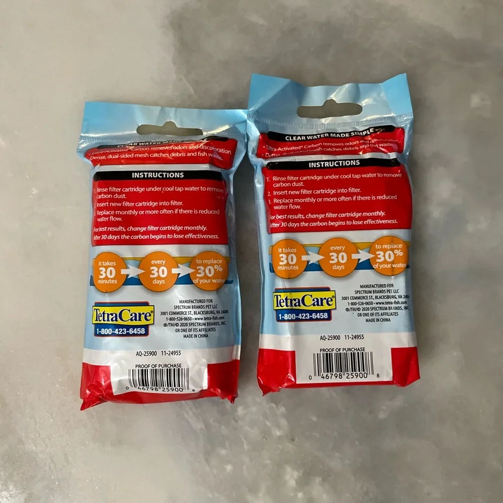 Tetra Whisper Filter Cartridges Size Small Bundle of 2